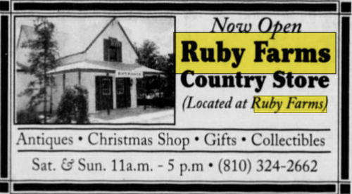 Ruby Farms - Jul 14 2000 Ad